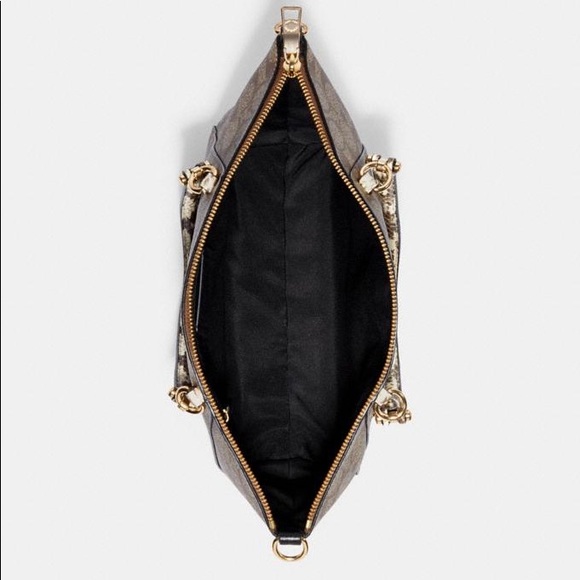 Coach Satchel In Colorblock Signature Canvas - Picture 6 of 10